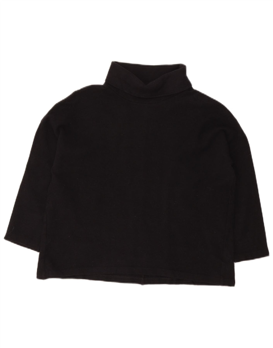 Cos Damen-Pullover mit Rollkragen, 3/4-Ärmel, UK-Gr. 14, mittelmarineblaue Wolle