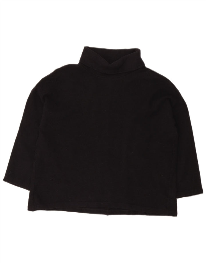 Cos Damen-Pullover mit Rollkragen, 3/4-Ärmel, UK-Gr. 14, mittelmarineblaue Wolle