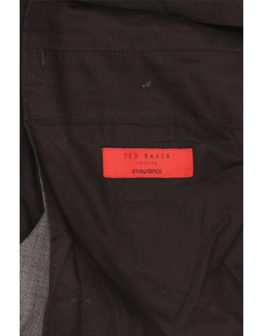 Gerade Anzughose für Herren von TED BAKER, W40, L32, graue Wolle