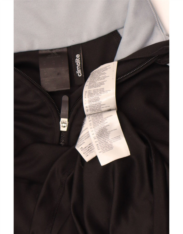 Adidas Herren Climalite Pullover-Trainingsanzug-Oberteil, mittelgroß, Schwarz, Farbblock