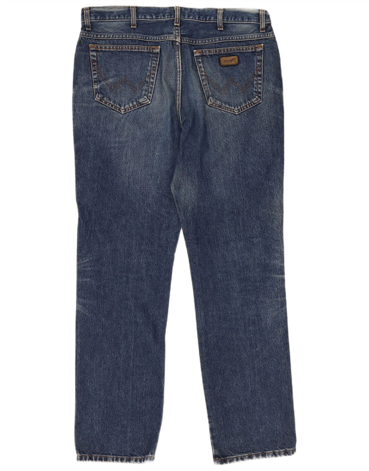 Wrangler Herren Texas Straight Jeans W38 L34 Blaue Baumwolle