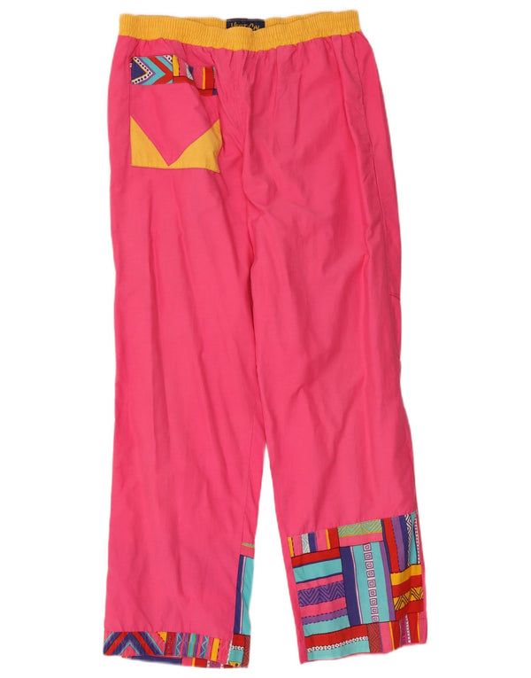 VERTICAL Wasserdichte Damen-Hose mit Grafik, UK 14, Größe L, rosa, geometrisch