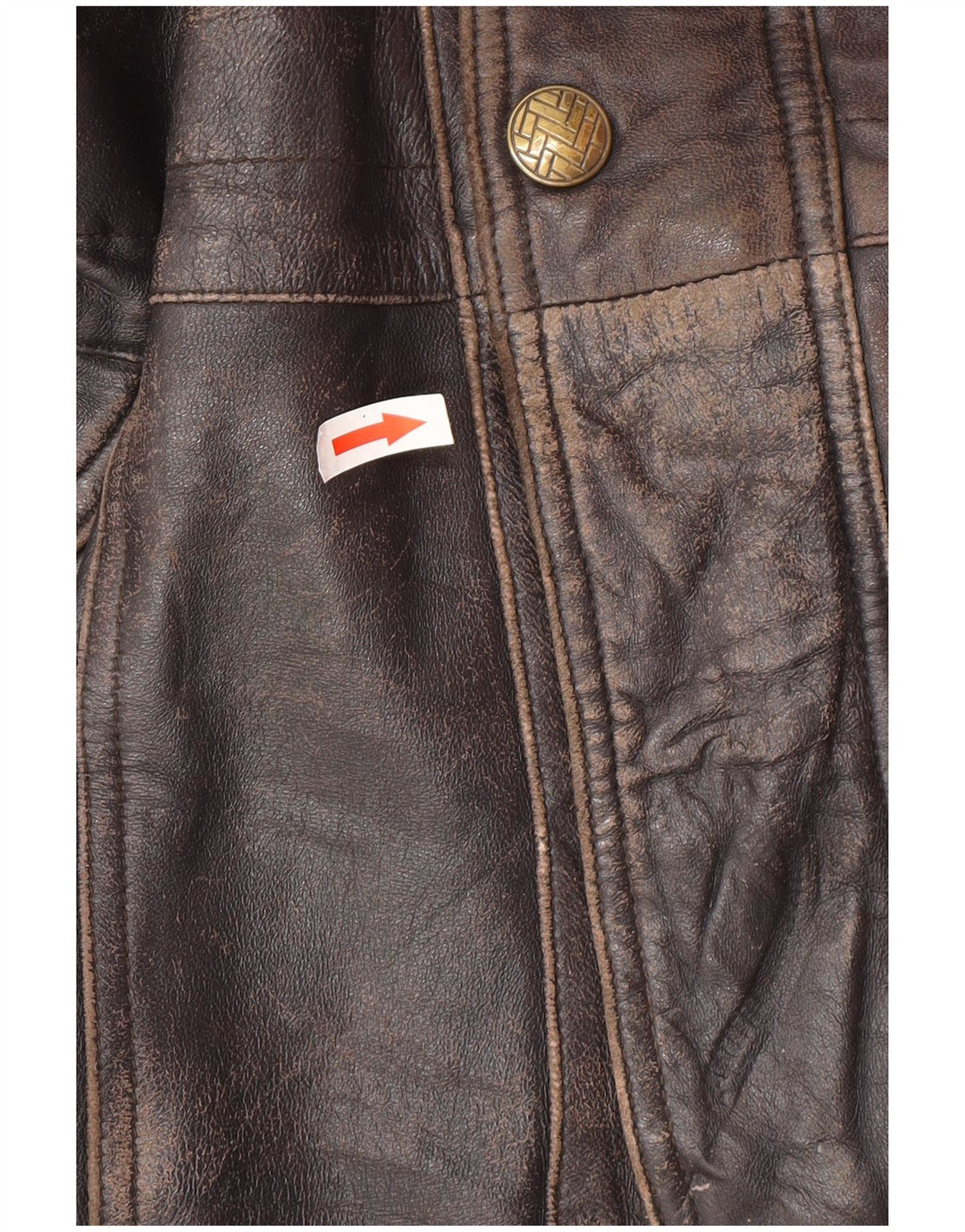 Vintage Herren Lederjacke UK 44 2XL Schwarzes Leder