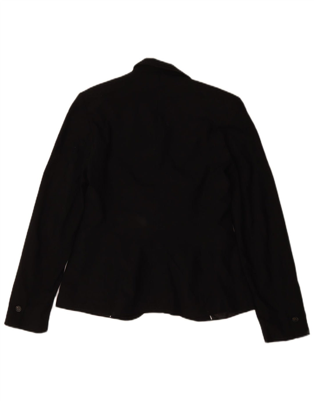 Zara Damen 1-Knopf-Blazerjacke UK 36 Small Schwarz Polyester