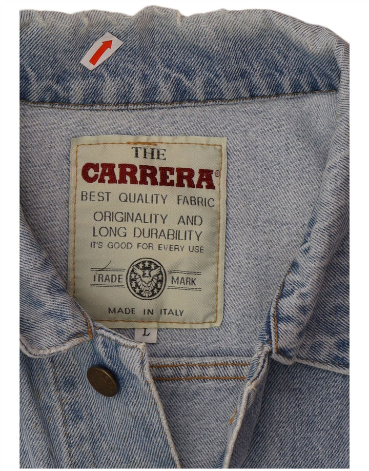 CARRERA Herren Jeansjacke UK 40 Large Blau