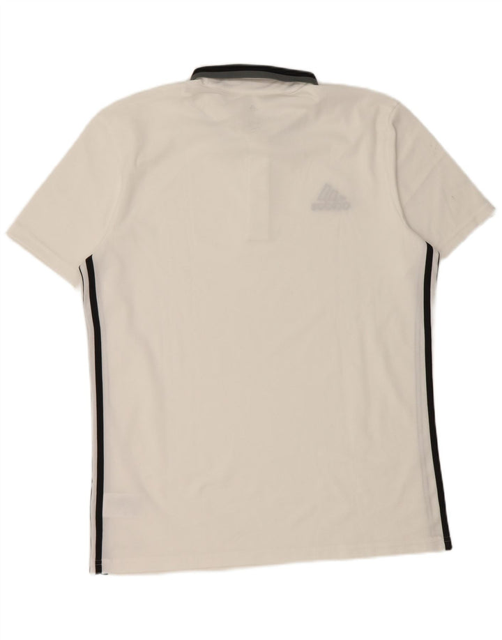 Adidas Herren Climalite Poloshirt, großes weißes Polyester