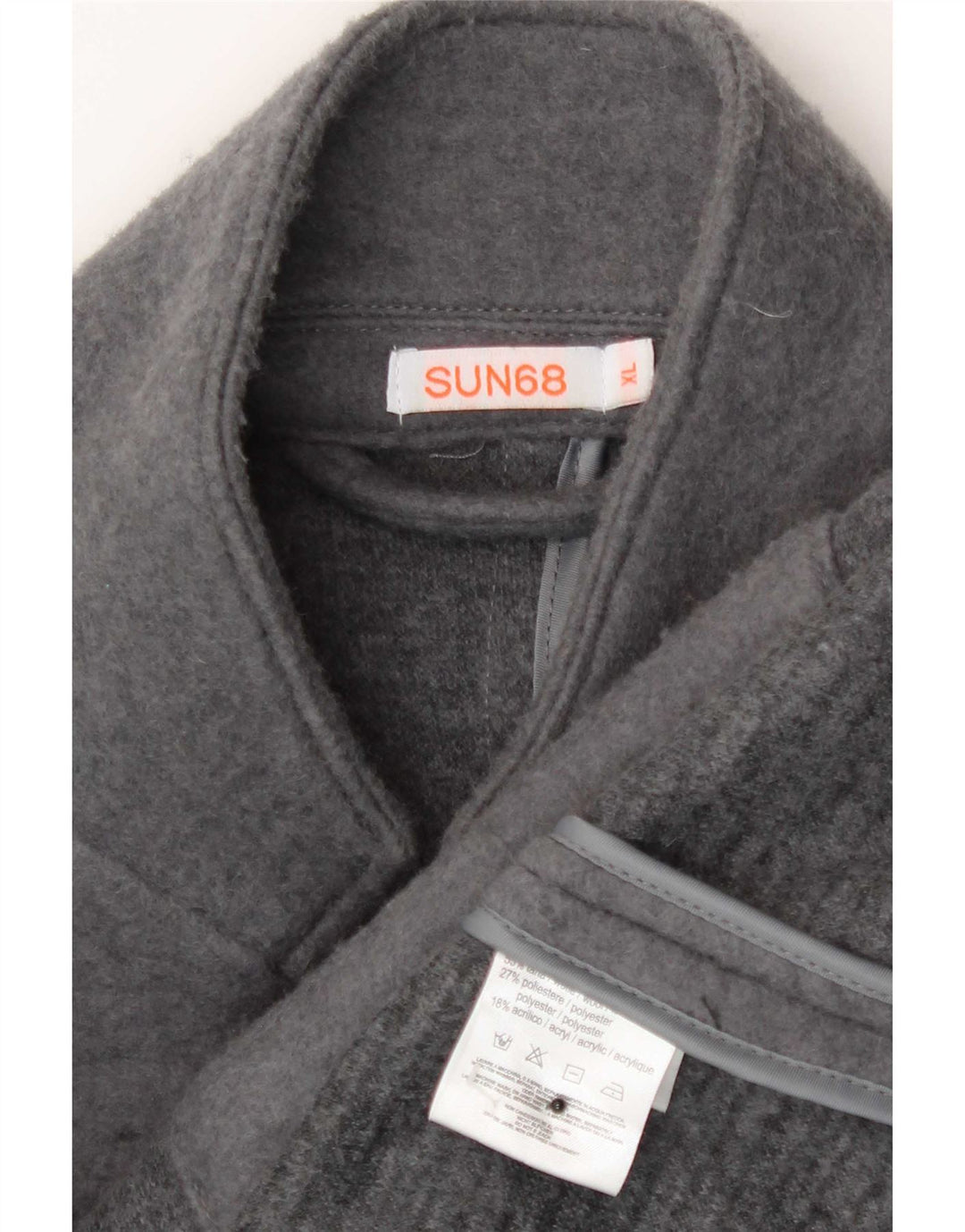 Sun68 Herren-Blazer mit 5 Knöpfen, UK 42, XL, graue Wolle