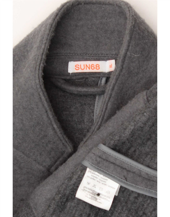 Sun68 Herren-Blazer mit 5 Knöpfen, UK 42, XL, graue Wolle