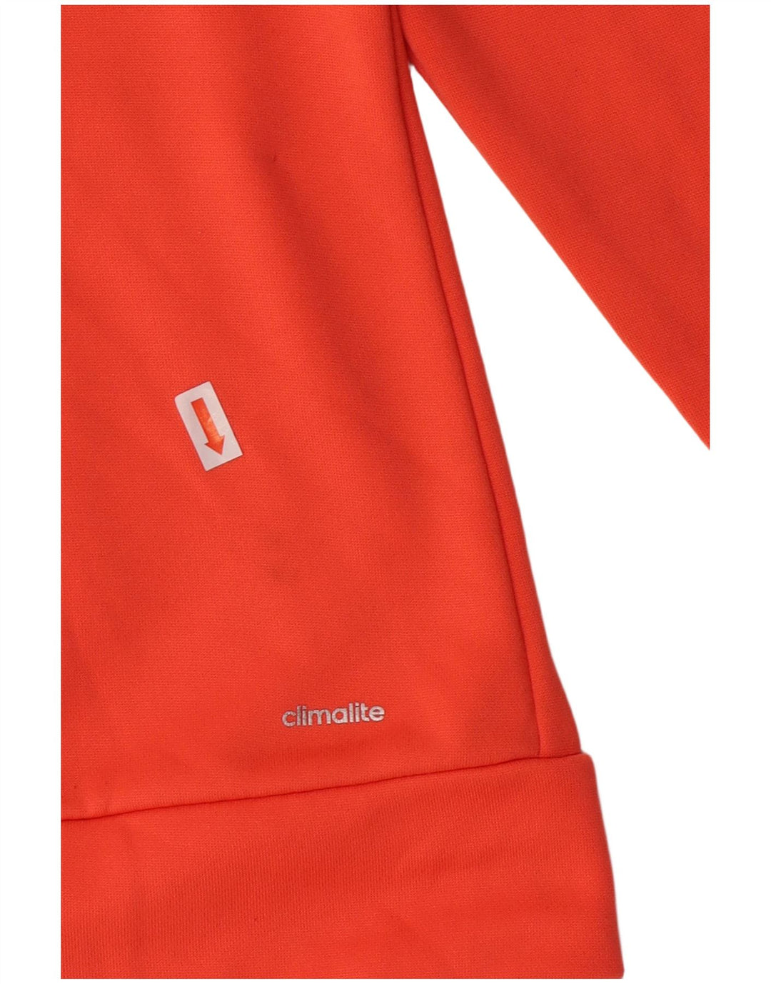 ADIDAS Damen Climalite Trainingsanzug Top Jacke UK 8/10 Small Orange