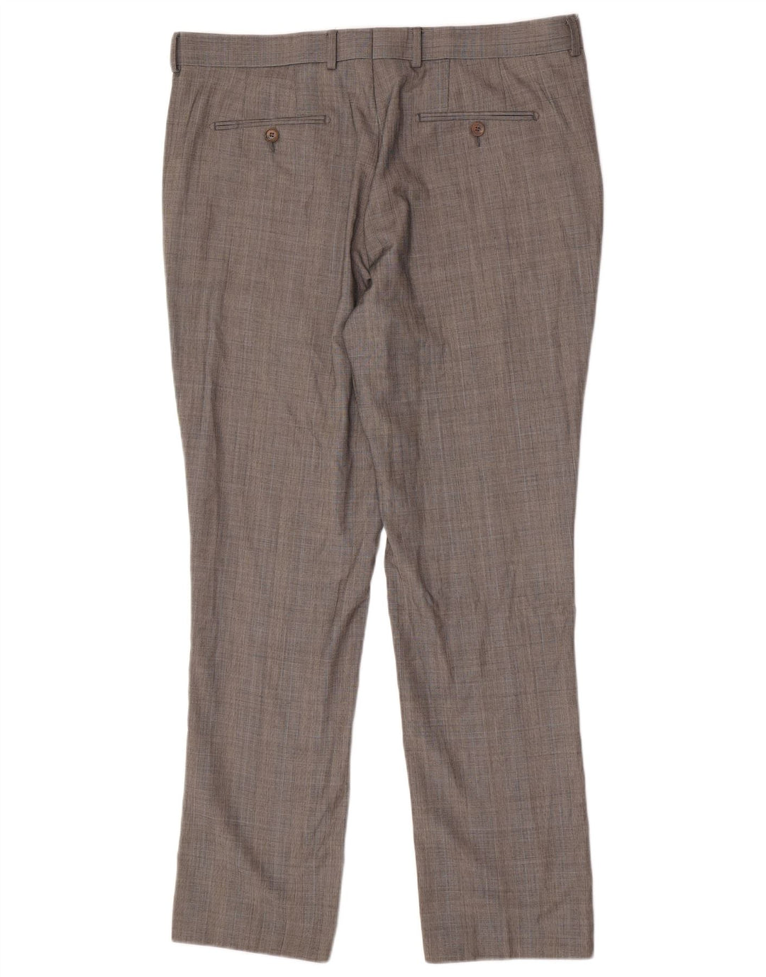 French Connection Herren-Freizeithose, normal, W38, L32, Grau mit Hahnentrittmuster