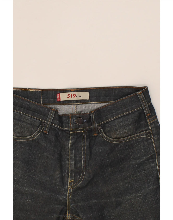 LEVI'S Mens 519 Slim Jeans W31 L34 Blue Cotton Vintage Levi's and Second-Hand Levi's from Messina Hembry 