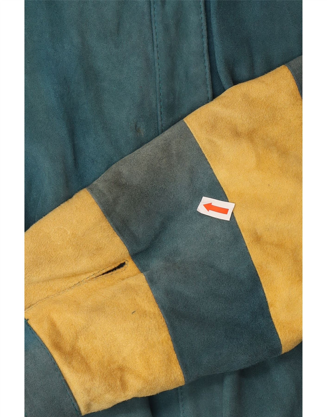 Vintage Damen Bomberjacke EU 36 Kleiner grüner Farbblock