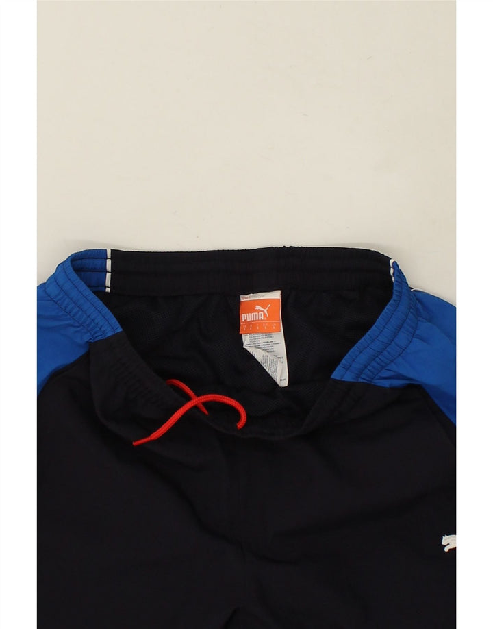 PUMA Herren-Trainingshose, klein, marineblau, Farbblock-Polyester