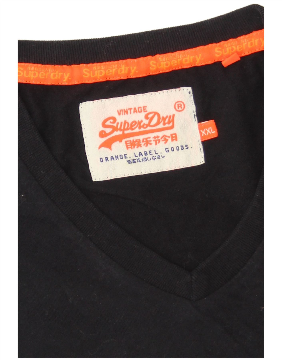 SUPERDRY Herren T-Shirt Top 2XL Schwarz