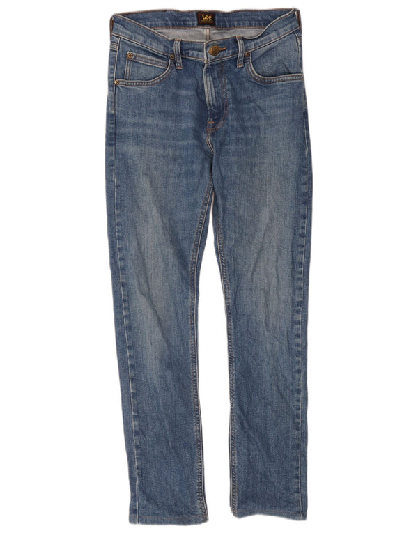 Lee Damen Luke Tapered Slim Jeans W27 L32 Blaue Baumwolle