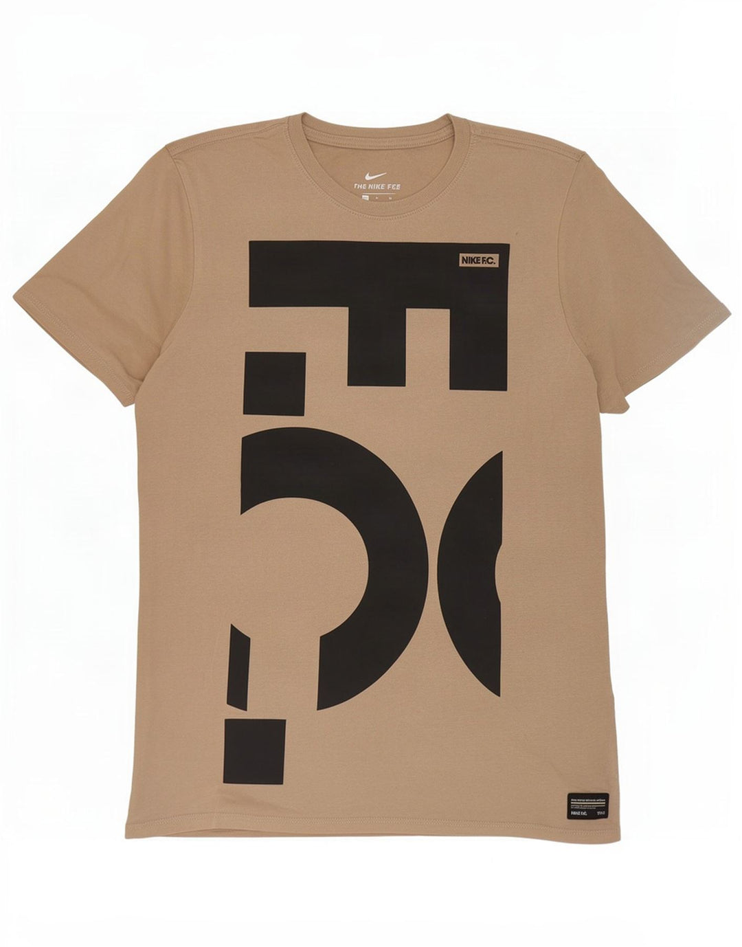 Nike Herren Athletic Cut Graphic T-Shirt-Oberteil Mittelbeige