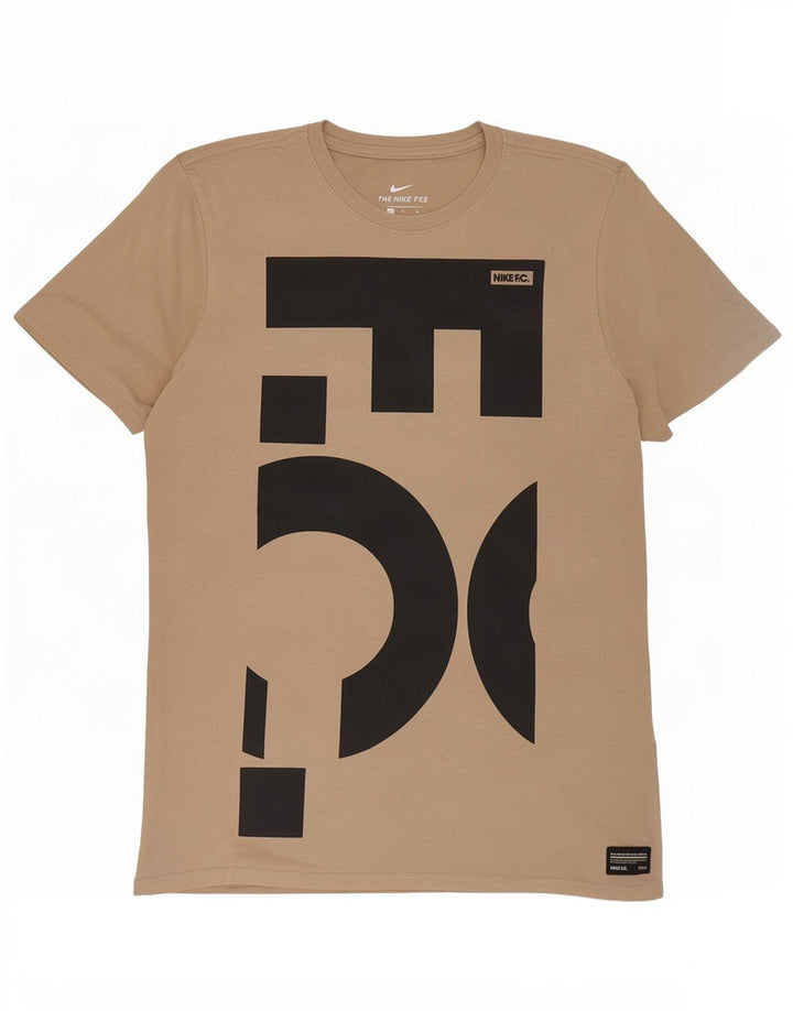 Nike Herren Athletic Cut Graphic T-Shirt-Oberteil Mittelbeige