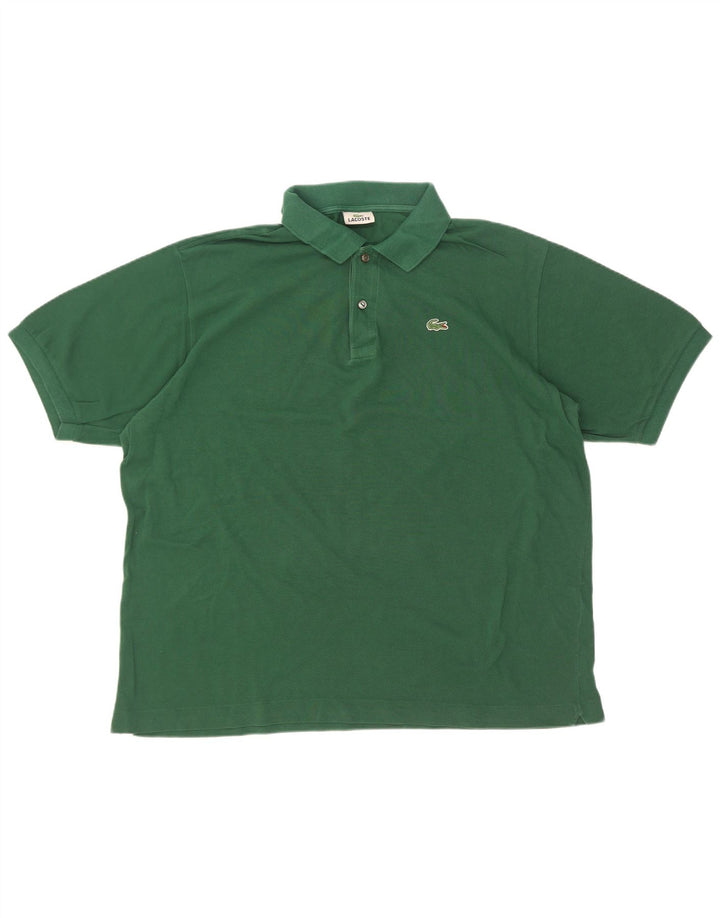 Lacoste Herren Poloshirt Größe 7 2XL Grüne Baumwolle