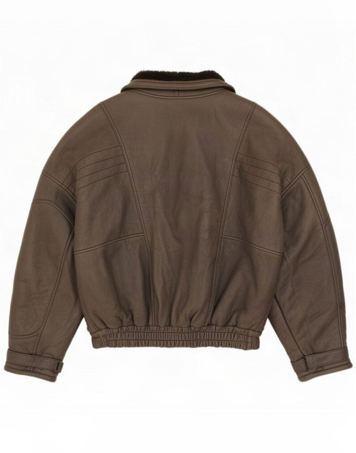 Guy Laroche Herren Shearling Jacke IT 52 XL Grau