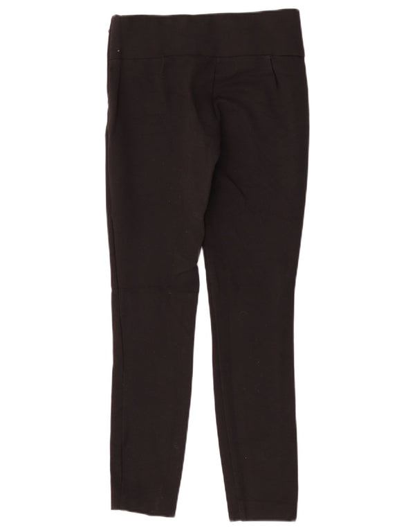 Zara Damen Slim Fit Freizeithose XS W24 L26 Schwarz