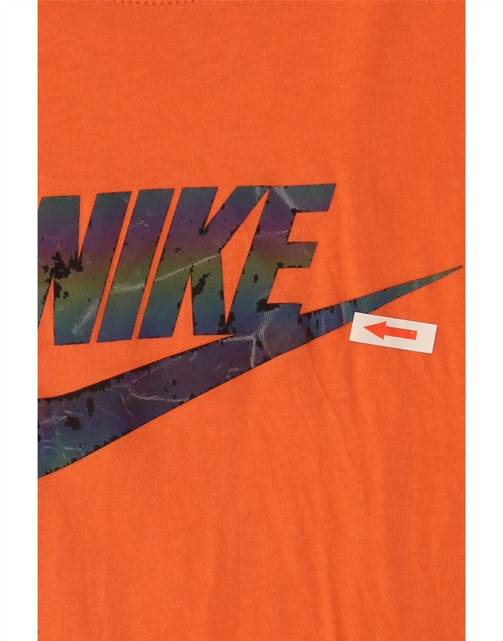 Nike Herren-T-Shirt mit Grafik, mittelorange Baumwolle