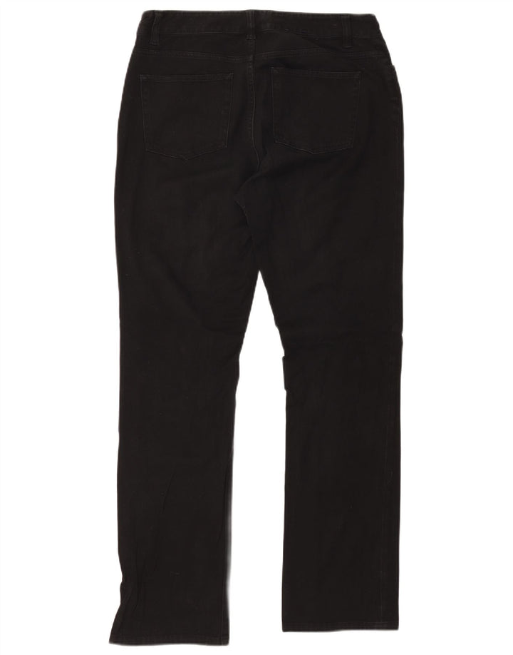 CHAPS Damen Straight Jeans US 8 Medium W32 L31 Schwarze Baumwolle