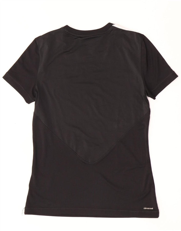 Adidas Jungen Climacool T-Shirt Top 13–14 Jahre, schwarzes Polyester