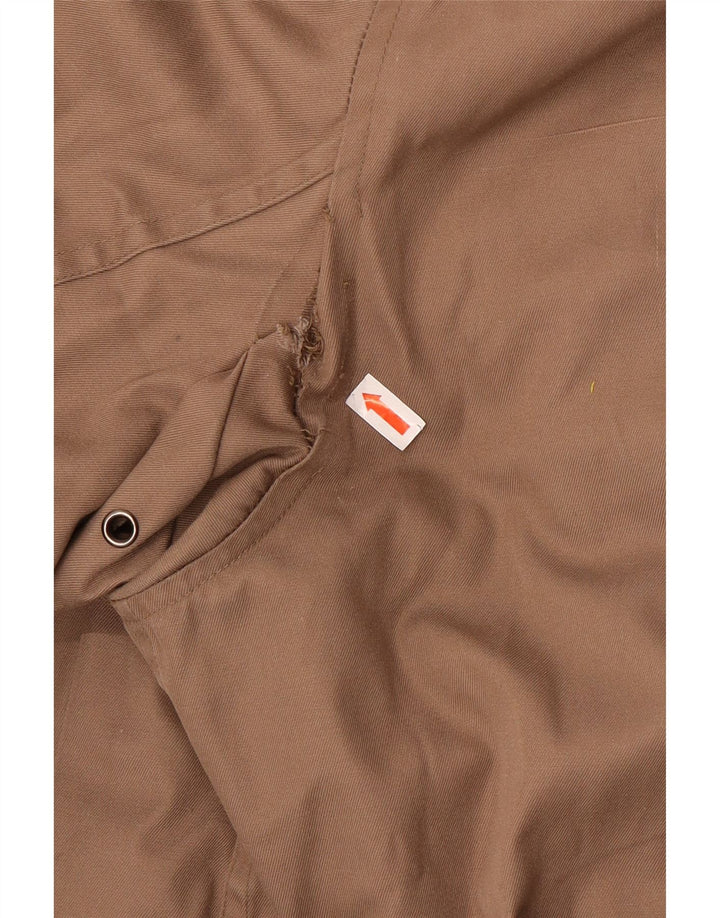 Vintage Herren Militärjacke mit Kapuze IT 52 XL Beige Polyester