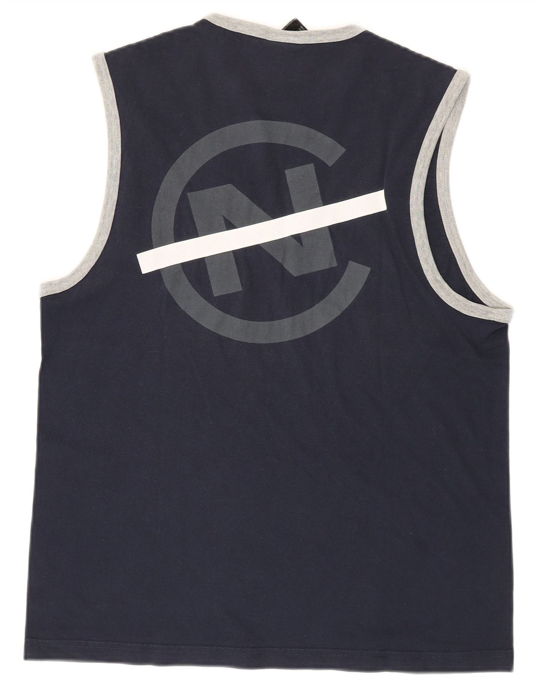 Nautica Herren-Weste mit Grafik, Größe S, marineblau, Baumwolle