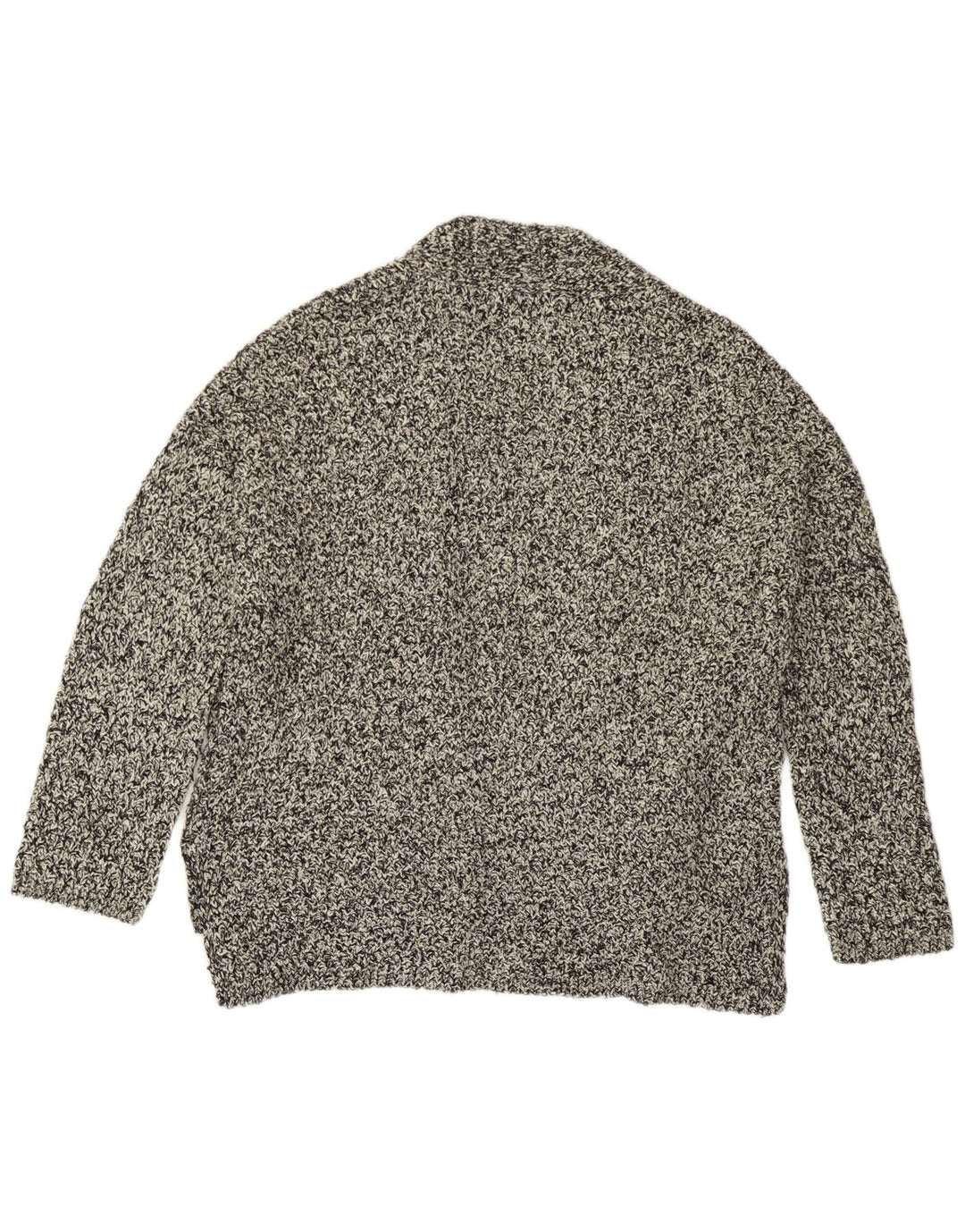 Massimo Dutti Offener Damen-Cardigan-Pullover UK 18 XL Grau meliert