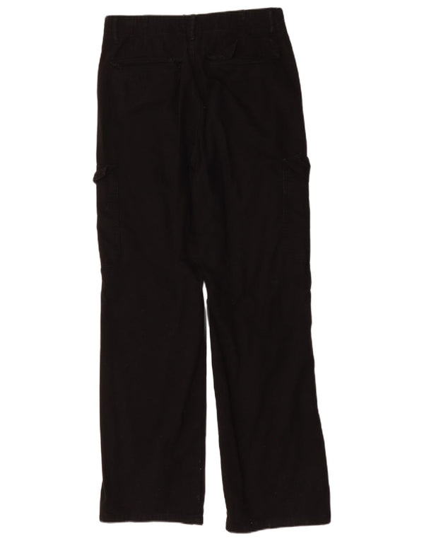 Gerade Cargohose für Damen von Zara, EU 38, Größe S, W28, L30, Schwarz, Baumwolle