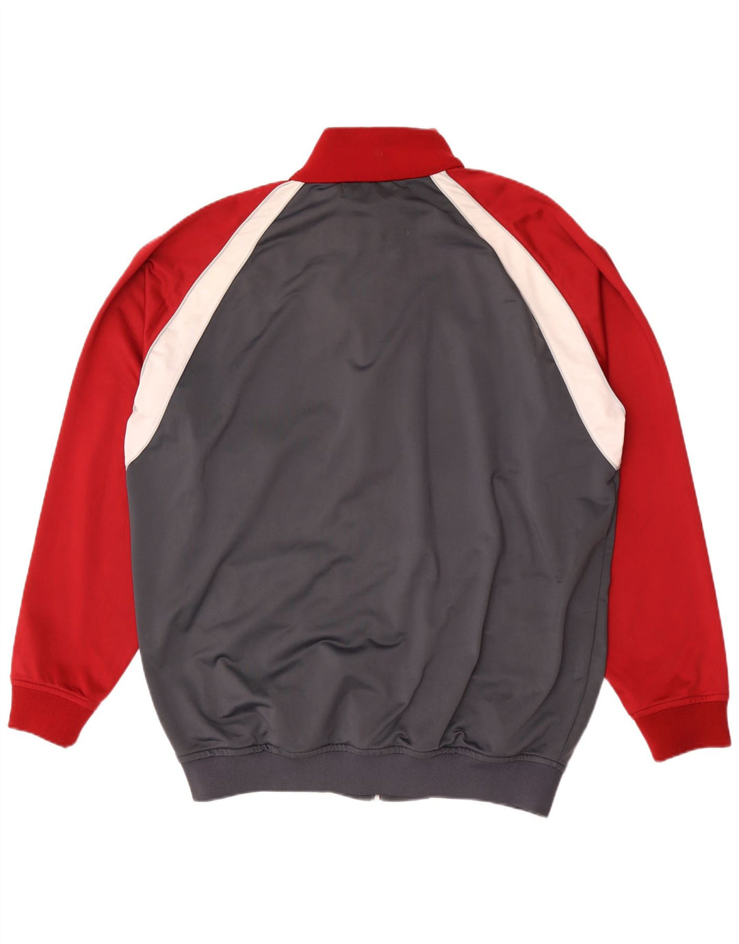 Kappa Herren-Trainingsanzug-Oberteiljacke 3XL Graues Colourblock-Polyester