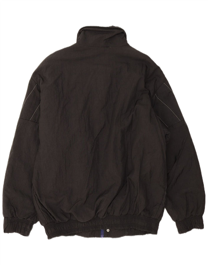 Vintage Herren Wattierte Jacke UK 40 Large Schwarz