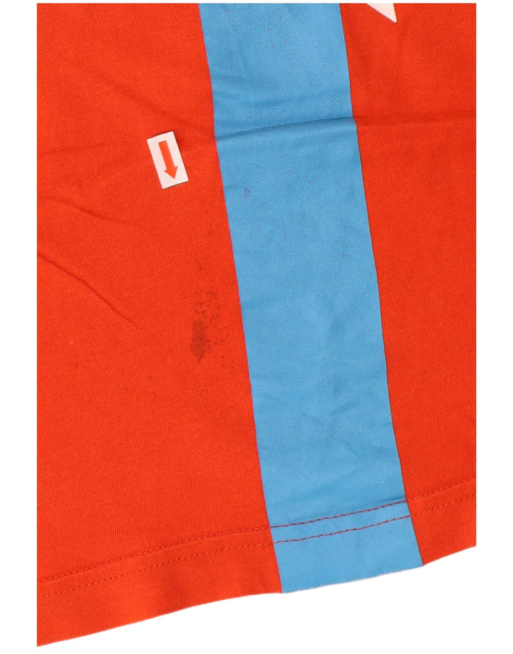 PUMA Herren Grafik T-Shirt Top XL Orange Baumwolle