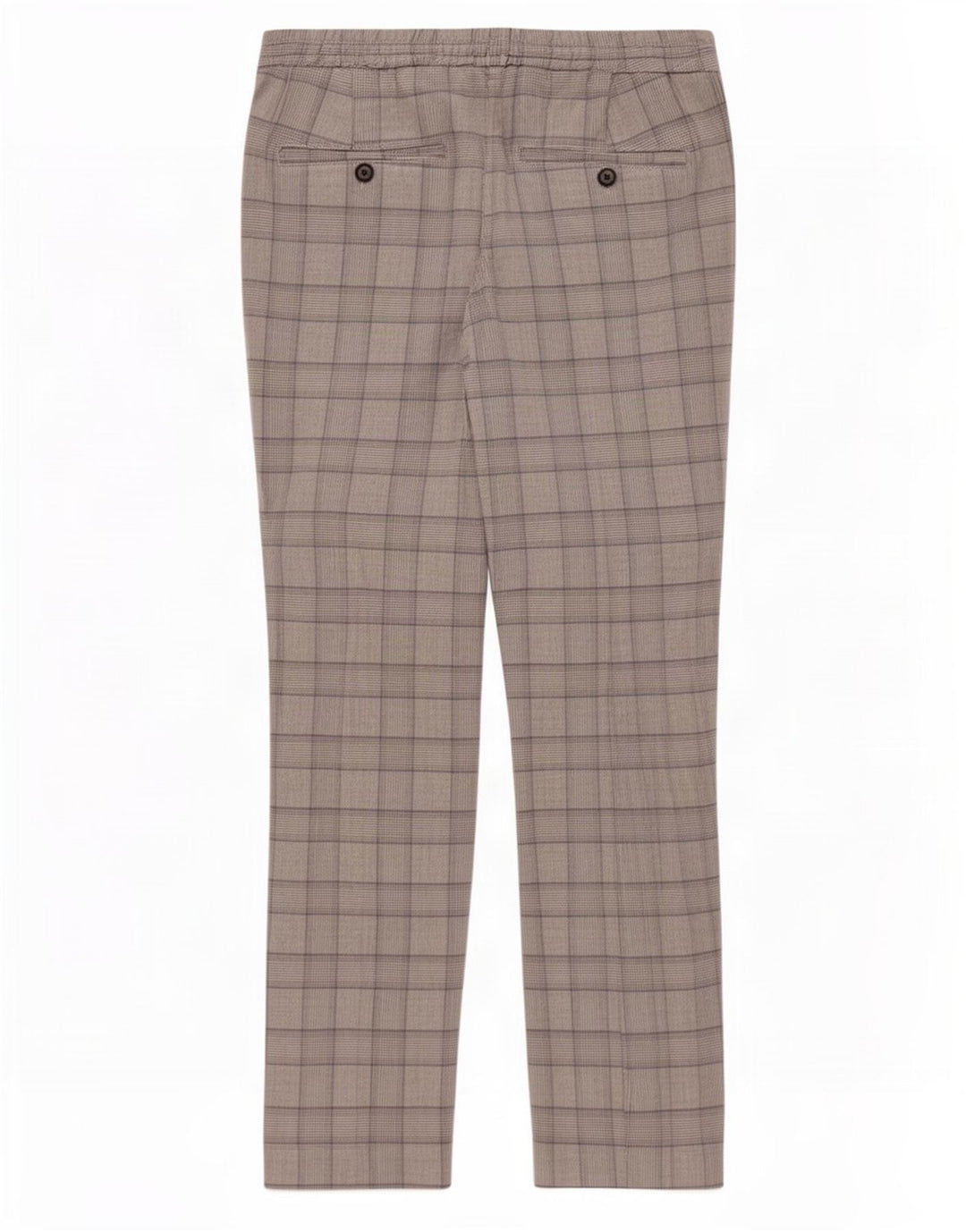 Slim-Chinohose für Herren von Zara, Größe M, W31, L28, Grau mit Hahnentrittmuster