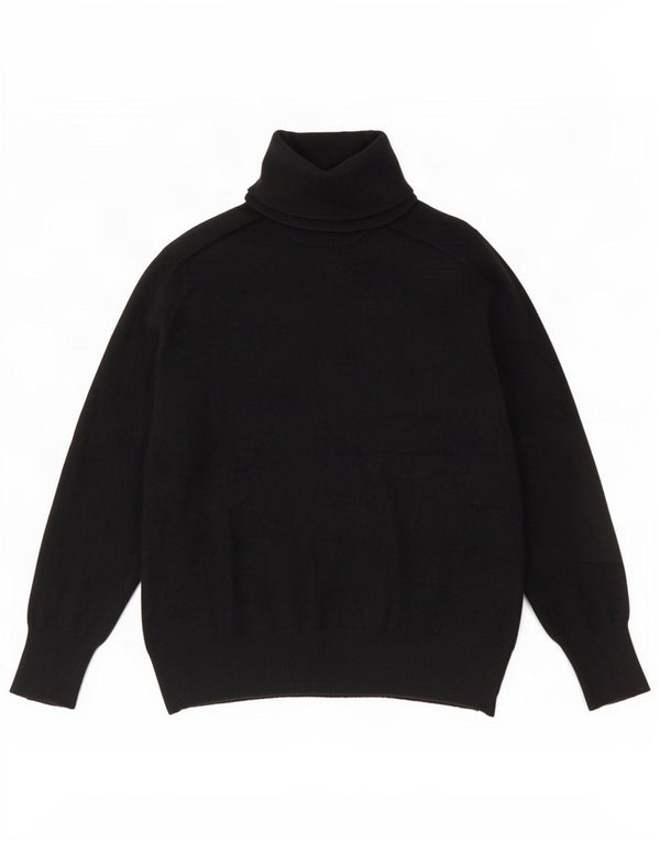 Zara Damen-Pullover mit Rollkragen, Gr. 10, Größe S, schwarze Wolle