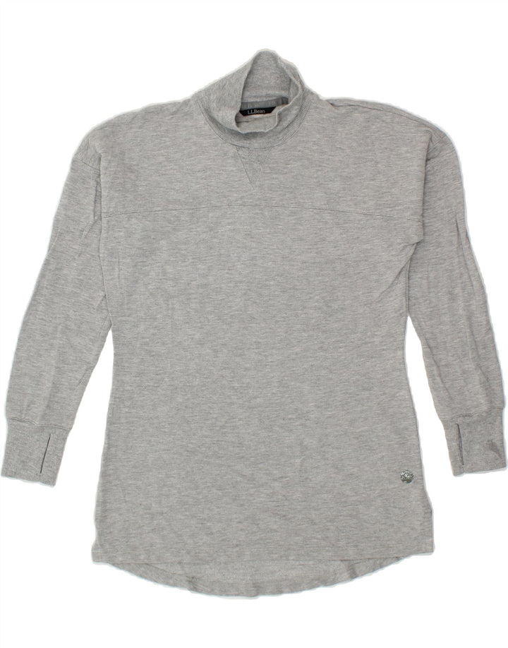 L.L.BEAN Womens Top Long Sleeve UK 6 XS Grey Flecked Vintage L.L.Bean and Second-Hand L.L.Bean from Messina Hembry 