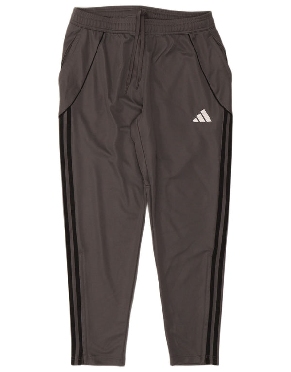 Adidas Herren Slim Fit Trainingshose Joggers Large Grau gestreift