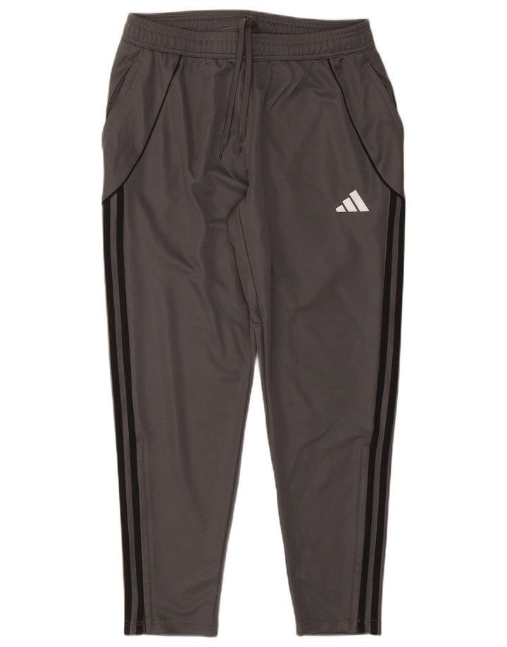 Adidas Herren Slim Fit Trainingshose Joggers Large Grau gestreift