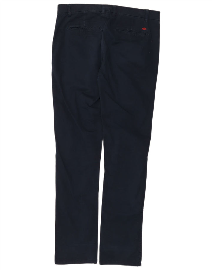 LEE COOPER Herren Slim Chinohose W34 L34 Marineblaue Baumwolle