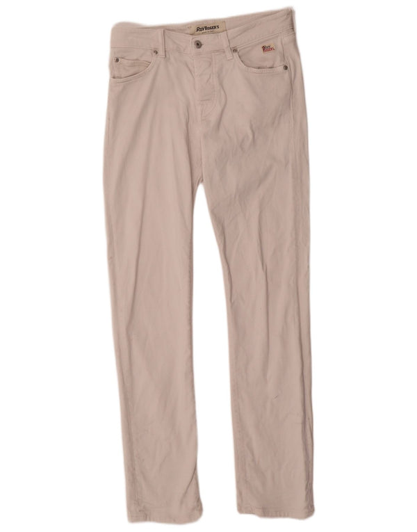 Roy Rogers Herren Slim Straight Jeans W31 L32 Beige Baumwolle