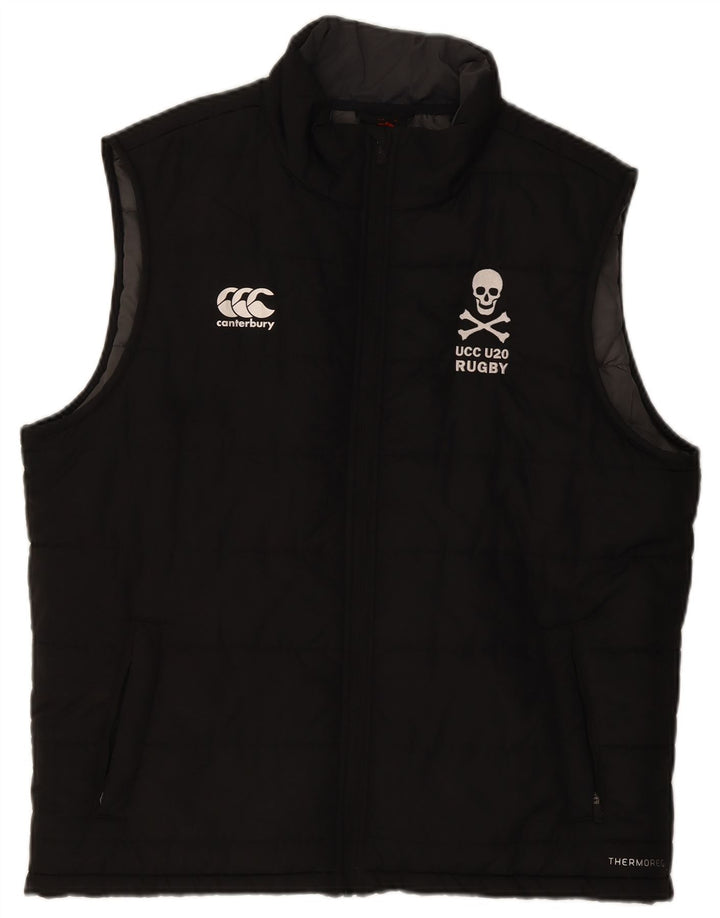 Canterbury Herren Wattierte Weste UK 44 2XL Schwarz Polyester
