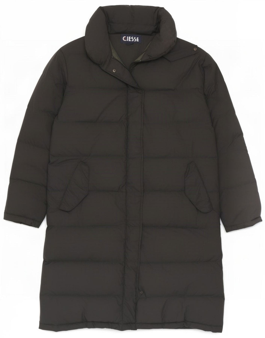 Ciesse Piumini Damen Übergroßer gepolsterter Mantel IT 44 Medium Schwarz