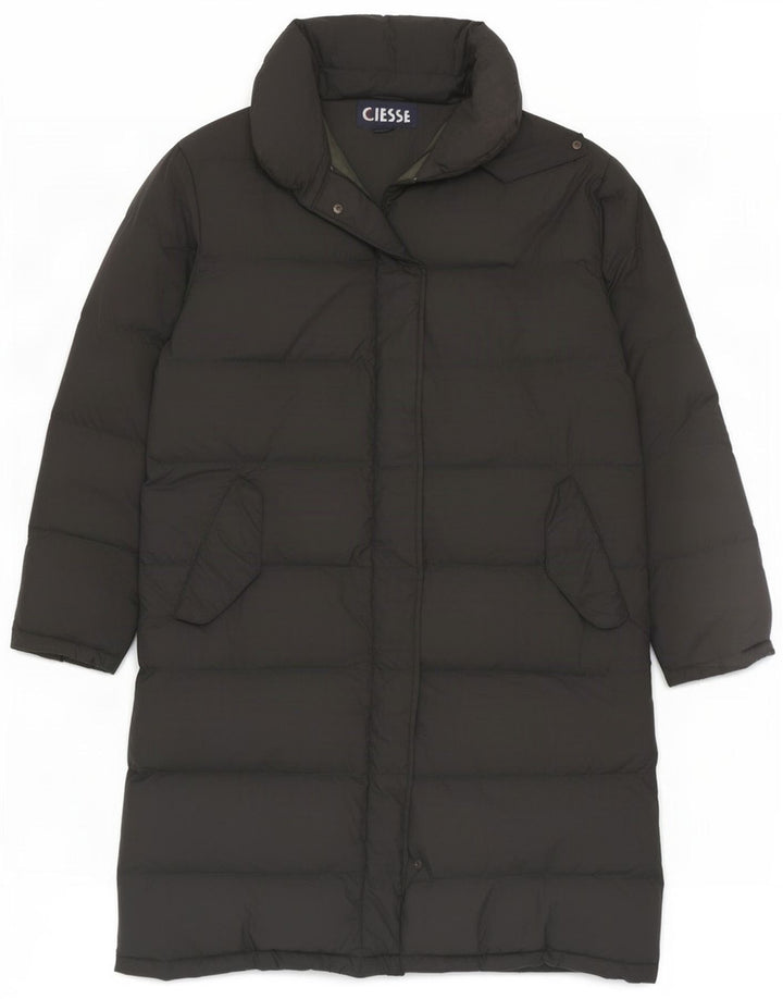 Ciesse Piumini Damen Übergroßer gepolsterter Mantel IT 44 Medium Schwarz