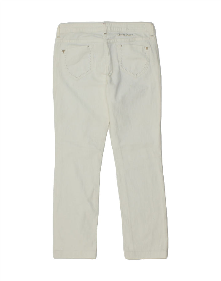 GUESS Womens Straight Jeans W30 L27 White Cotton Vintage Guess and Second-Hand Guess from Messina Hembry 