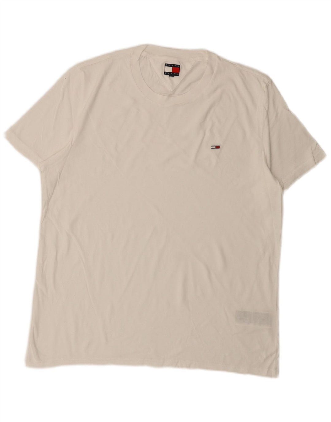 Tommy Hilfiger Herren T-Shirt Top 2XL Weiße Baumwolle