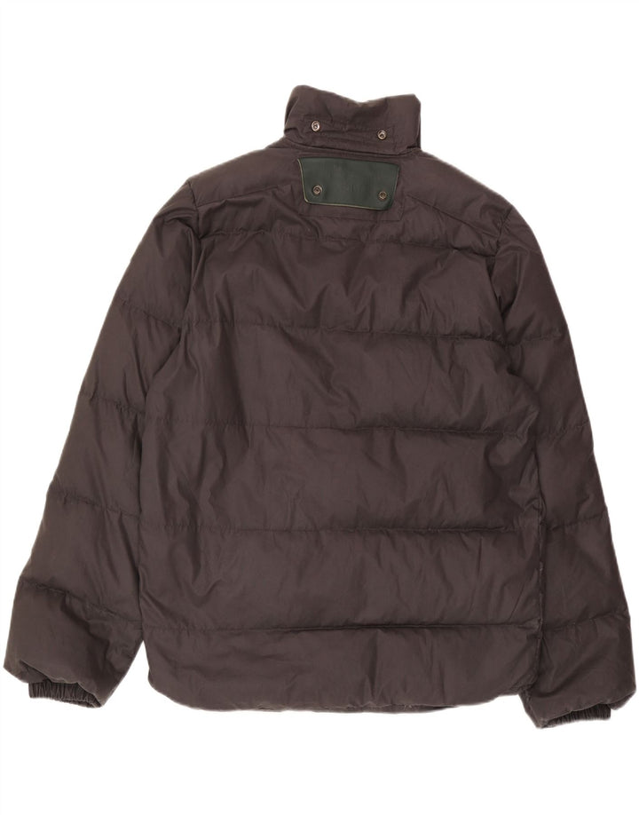 DIESEL Herren Wattierte Jacke UK 40 Large Grau Polyester