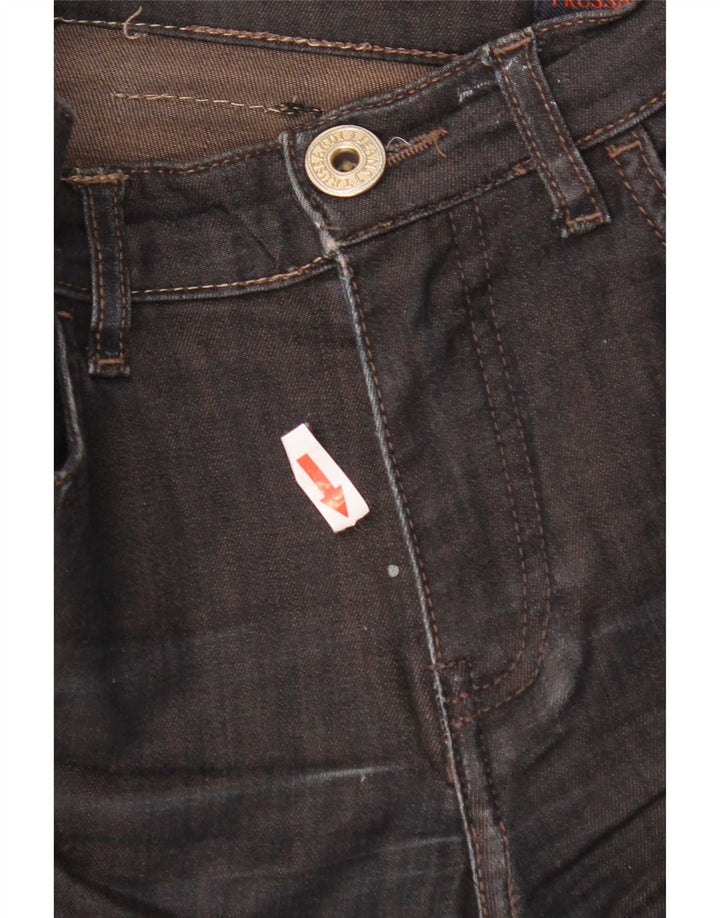 Trussardi Damen Straight Jeans W28 L28 Schwarz