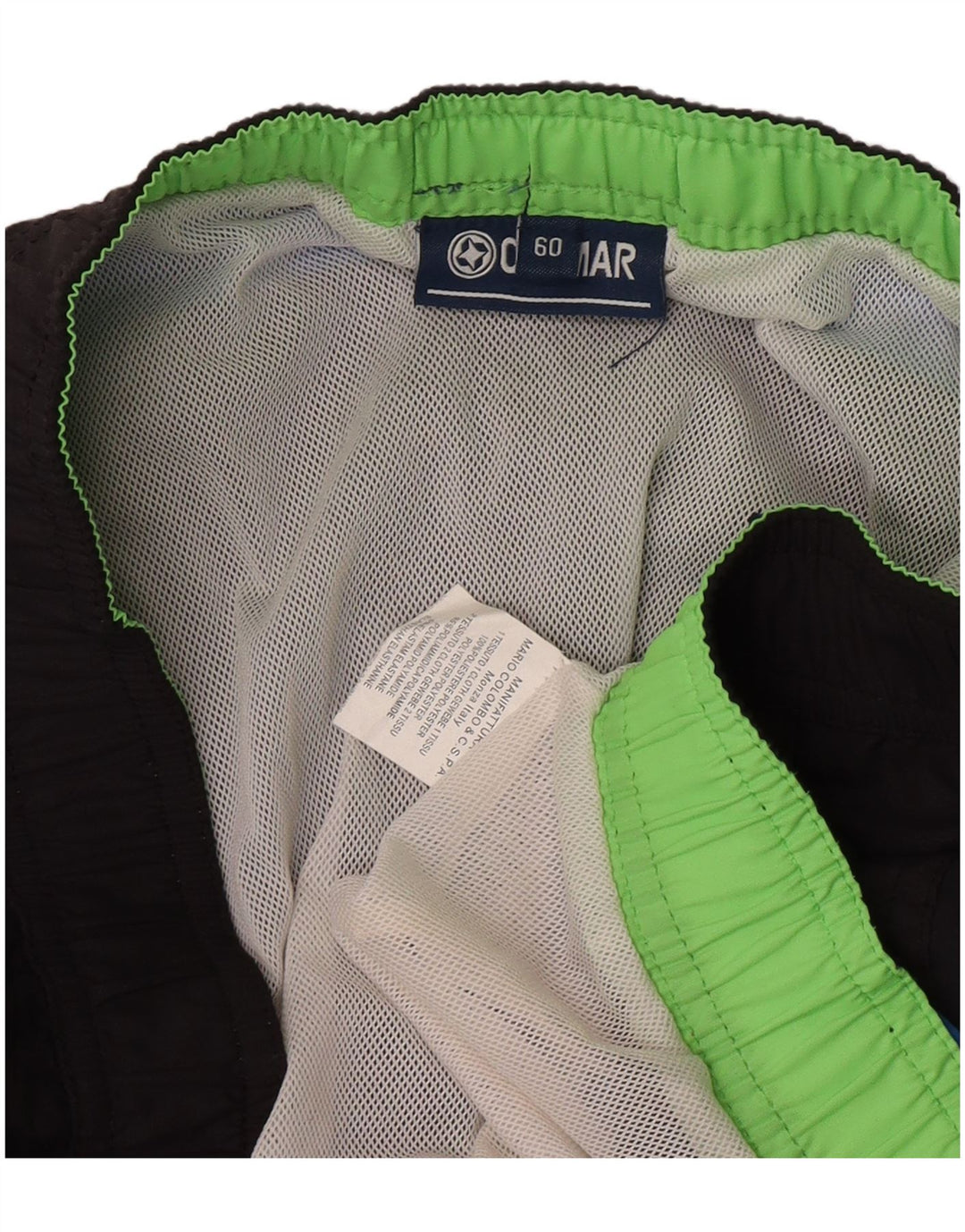 Colmar Herren-Badeshorts mit Grafik, IT 60, 2XL, schwarzes Farbblock-Polyester