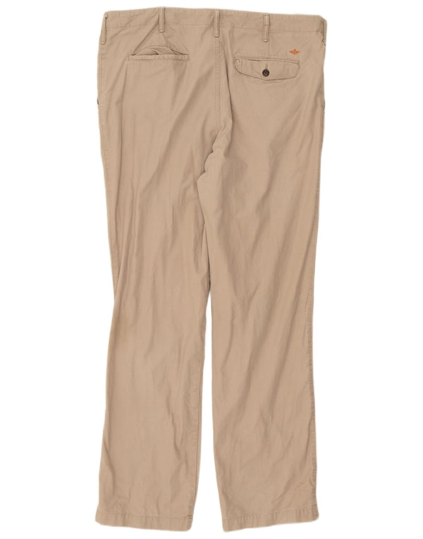 Dockers Mens Straight Chino Trousers W38 L34 Beige Cotton